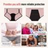 CARER Period Underwear for Women Girl Leak-proof Panties for Women Incontinence Menstrual Hipster - Mild Absorbency - 4 of 4