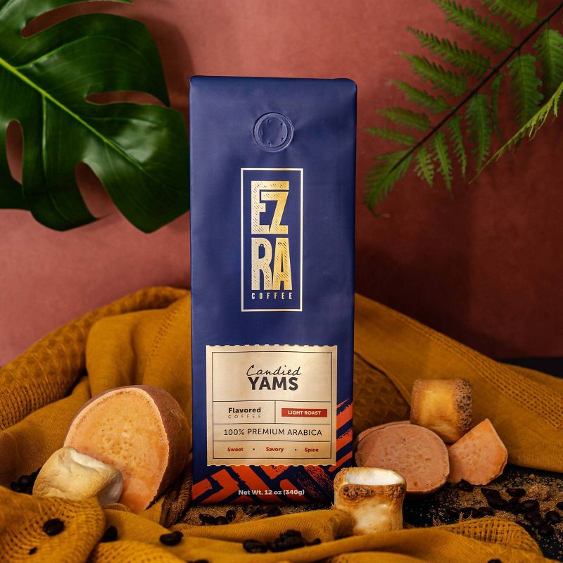 Ezra Coffee Candied Yams- Light Roast Ground Coffee - 12oz, 5 of 6