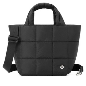 Small Puffer Bag Quilted Crossbody Bags for Women Puffy Purse Nylon Shoulder Handbag with Adjustable Strap - 1 of 4