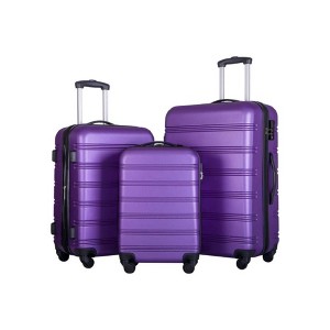 Summit Adventure 3-Piece Hardside Spinner Suitcase With Tsa Lock - 1 of 4