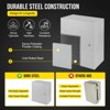 Garvee NEMA Weatherproof Electrical Box, NEMA 4X Enclosure with Lock & Mounting Plate, Steel Junction Box for Indoor/Outdoor - 3 of 4