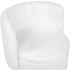 Lyngins Swivel Accent Chair with Back,360¡ã Swivel Chair with Hidden Storage,Modern Barrel Chair for Vanity,Living Room,Bedroom,Office - 3 of 4