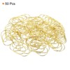 Unique Bargains Heart-Shaped Metal Prevent Tearing Pages Home Office Paper Clip 50 Pcs - 3 of 4