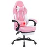GDFStudio Albert Technology Leather Upholstery Reclining Swivel Gamer Chairs with Footrest and Lumbar Support Headrest - 2 of 4