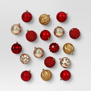 100pc Shatter-Resistant Round Christmas Tree Ornament Set - Wondershop™ - 1 of 4