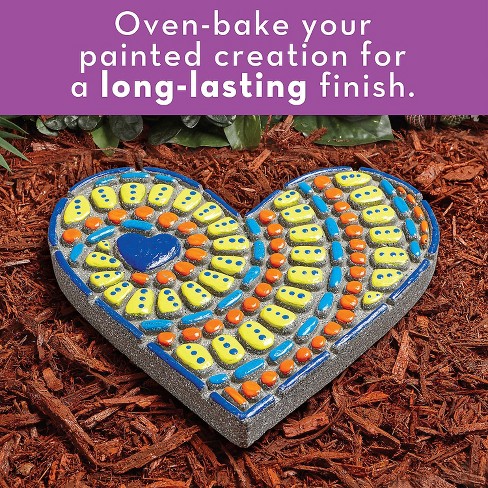 Paint Your Own Stepping Stone: Heart - 14 Piece Kit : Target