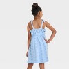 Girls' Sleeveless Knit Eyelet Dress - Cat & Jack™ - 2 of 3