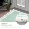 homfan Scalloped Washable Rug w/ Non-Slip Back - Modern Low-Pile Carpet for Living Room, Bedroom - 4 of 4