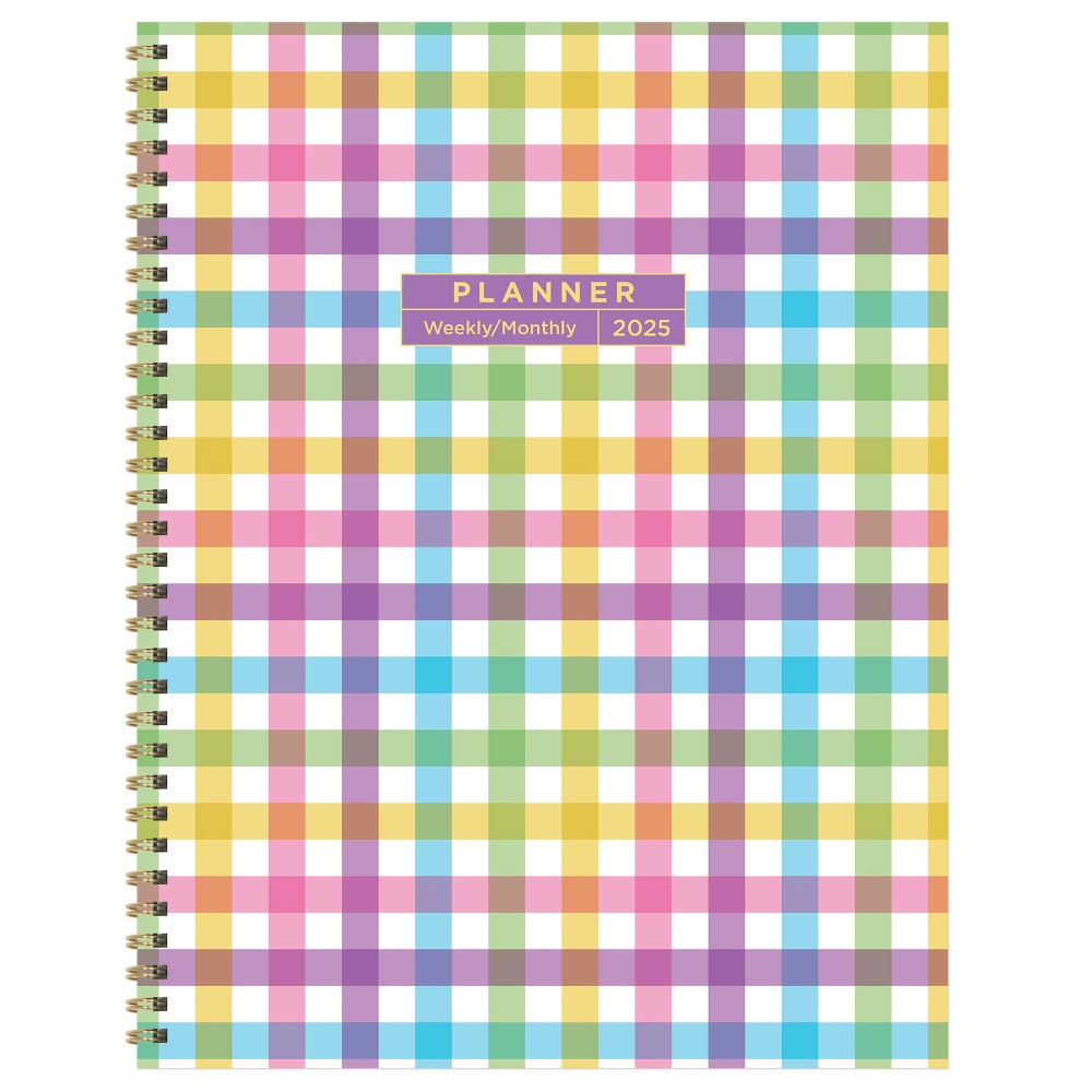 TF Publishing 2025 Weekly/Monthly Planner 11x9 Madras Plaid