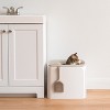 IRIS USA Top Entry Cat Litter Box Litter Particle Catching Cover and Privacy Walls with Scoop, Cat Pan - 3 of 4