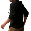 Men's Casual Hooded Shirt Jacket, Lightweight Cotton Long Sleeve Button Down Overshirt for Daily Wear - 4 of 4