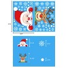 XC009 1set Christmas Window Grille Sticker Santa Claus Elk Glass Window Decoration - 2 of 4