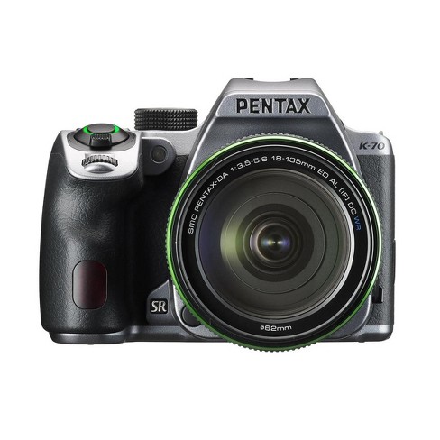 Pentax K 70 Dslr With Smc Da 18 135mm F 3 5 5 6 Ed Al Cd Wr Lens Silver Target