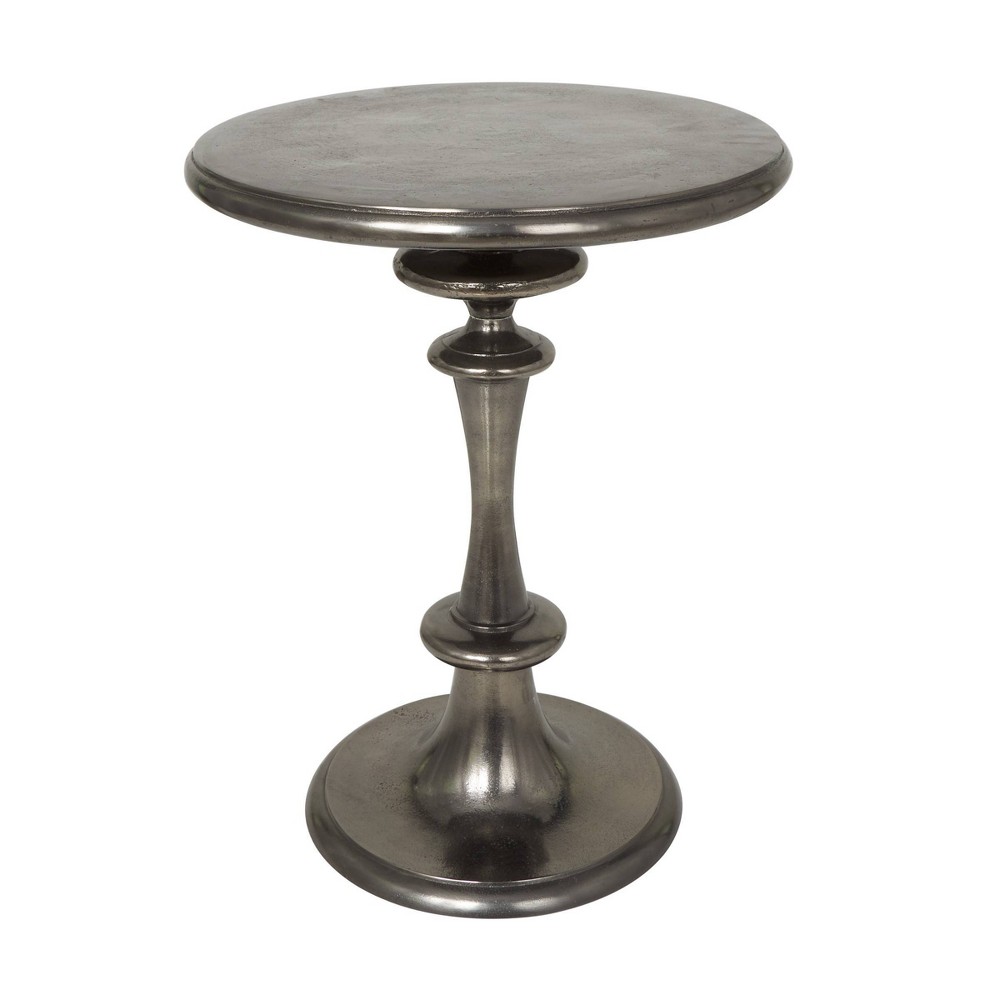 Photos - Dining Table Olivia & May Aluminum Turned Style Accent Table Black