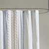 VYNXARIA Cotton Printed Shower Curtain with Chenille - 3 of 4