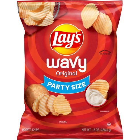 Lay's Wavy Original Party Size Potato Chips - 13oz - image 1 of 3