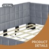 Full Corner Daybed,L Shaped Day Bed with Upholstered Armrest,Modern Velvet Sofa Bed Frame,No Box Spring Needed - Leovsnove - 4 of 4