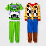 Toddler Boys' 4pc Toy Story Snug Fit Pajama Set - Yellow
