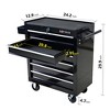 Gulches 6-Drawer Multifunctional Tool Cart with Lock, Ball-Bearing Slides, Powder-Coated Steel, Universal Wheels with Brakes - 3 of 4