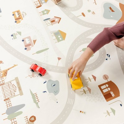 Uptown Print Leather Play Mat 54" Square