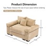 Christopher Knight Home Crane 54.3" Oversized Corduroy Single Sofa with Ottoman - 3 of 4