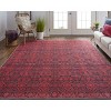 Voss Transitional Trellis & Lattice Red/Black Area Rug - 2 of 4