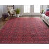 Voss Transitional Trellis & Lattice Red/Black Area Rug - image 2 of 4