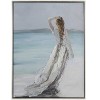 Olivia & May Canvas Landscape Women Framed Wall Art with Silver Frame White : Modern Style, Vertical Orientation, People Subject - 2 of 4