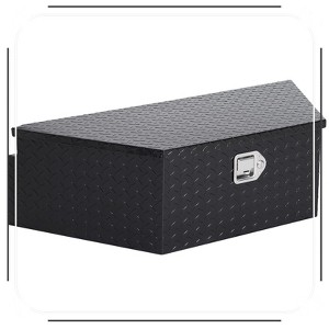 39 Inch Aluminum Utility Trailer Tongue Tool Box Wide Utility Trailer Tongue Tool Box RV Storage - 1 of 4
