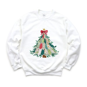 Christmas Tree Stitched - Women's Graphic Sweatshirt - 1 of 4