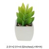 Unique Bargains Artificial Plants Ceramic Pot Plastic 2.01"x2.01"x2.95" 1 Pc - 3 of 4
