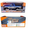 1978 Ford Bronco Ranger XLT (Open Top) w/Spare Tire Blue Met. and Silver "Timeless Legends" 1/24 Diecast Model Car by Motormax - 3 of 3