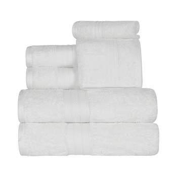 Classic Plush Absorbent 6-Piece Towel Set by Blue Nile Mills