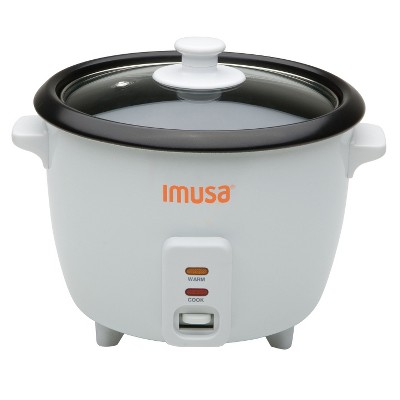 Imusa 5 Cup Electric Nonstick Rice Cooker White Target