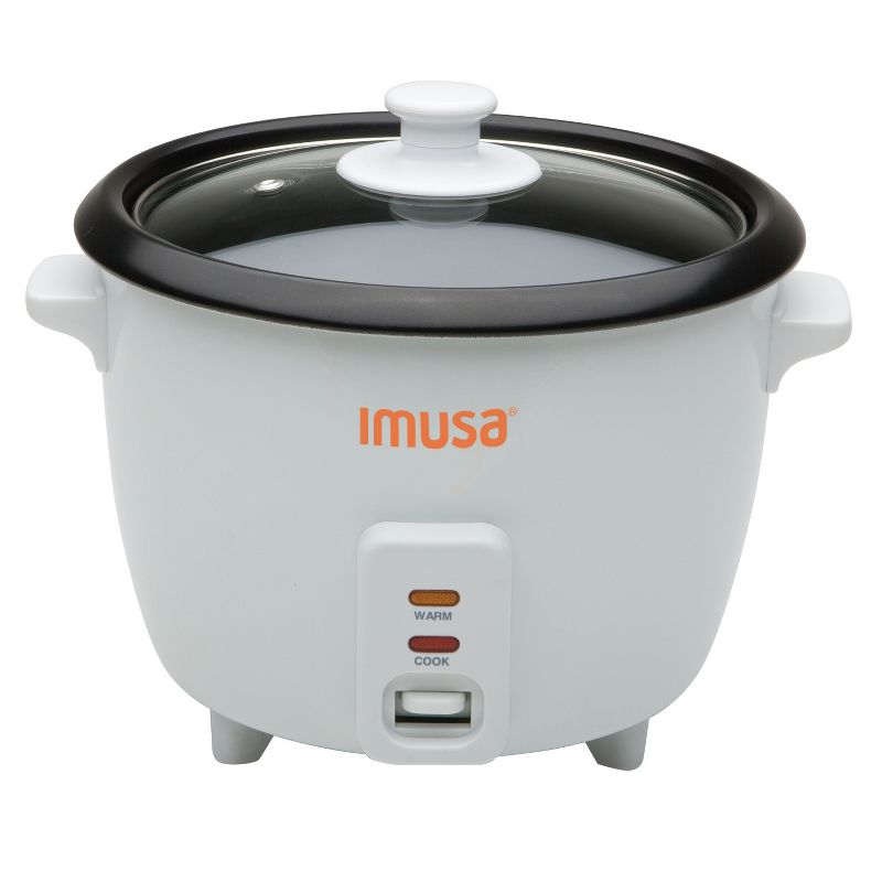 IMUSA 5 Cup Electric Nonstick Rice Cooker - White, 1 of 9