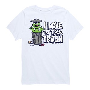 Boys' - Sesame Street - Trash Talk Short Sleeve Graphic T-Shirt - 1 of 4