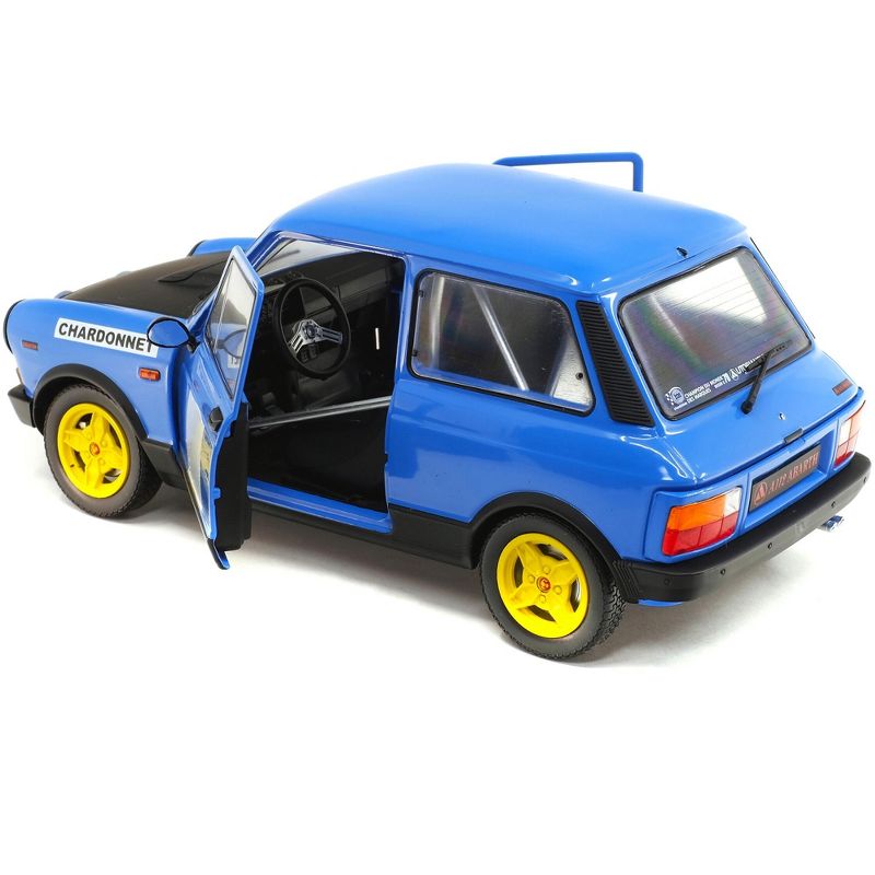 1980 Autobianchi A112 Abarth Blue "Chardonnet" Rally Car 1/18 Diecast Model Car by Solido, 2 of 6