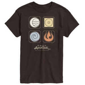 Men's - Avatar: The Last Airbender - Nations Symbols Short Sleeve Graphic T-Shirt - 1 of 4