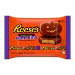 Reese's Halloween Milk Chocolate Peanut Butter Pumpkins - 7.2oz/6ct