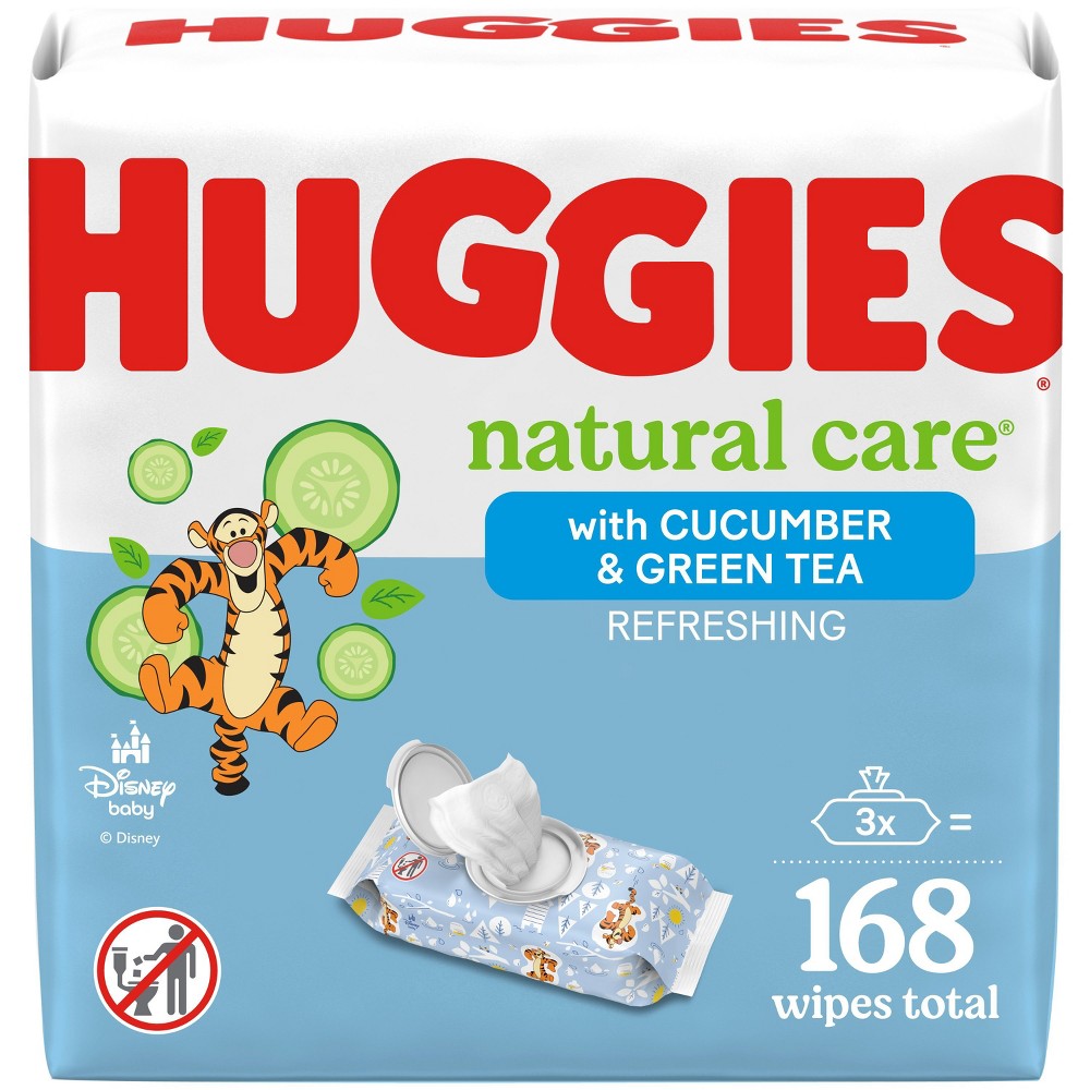 Photos - Baby Hygiene Huggies Natural Care Refreshing Scented Baby Wipes - 168ct/3pk 