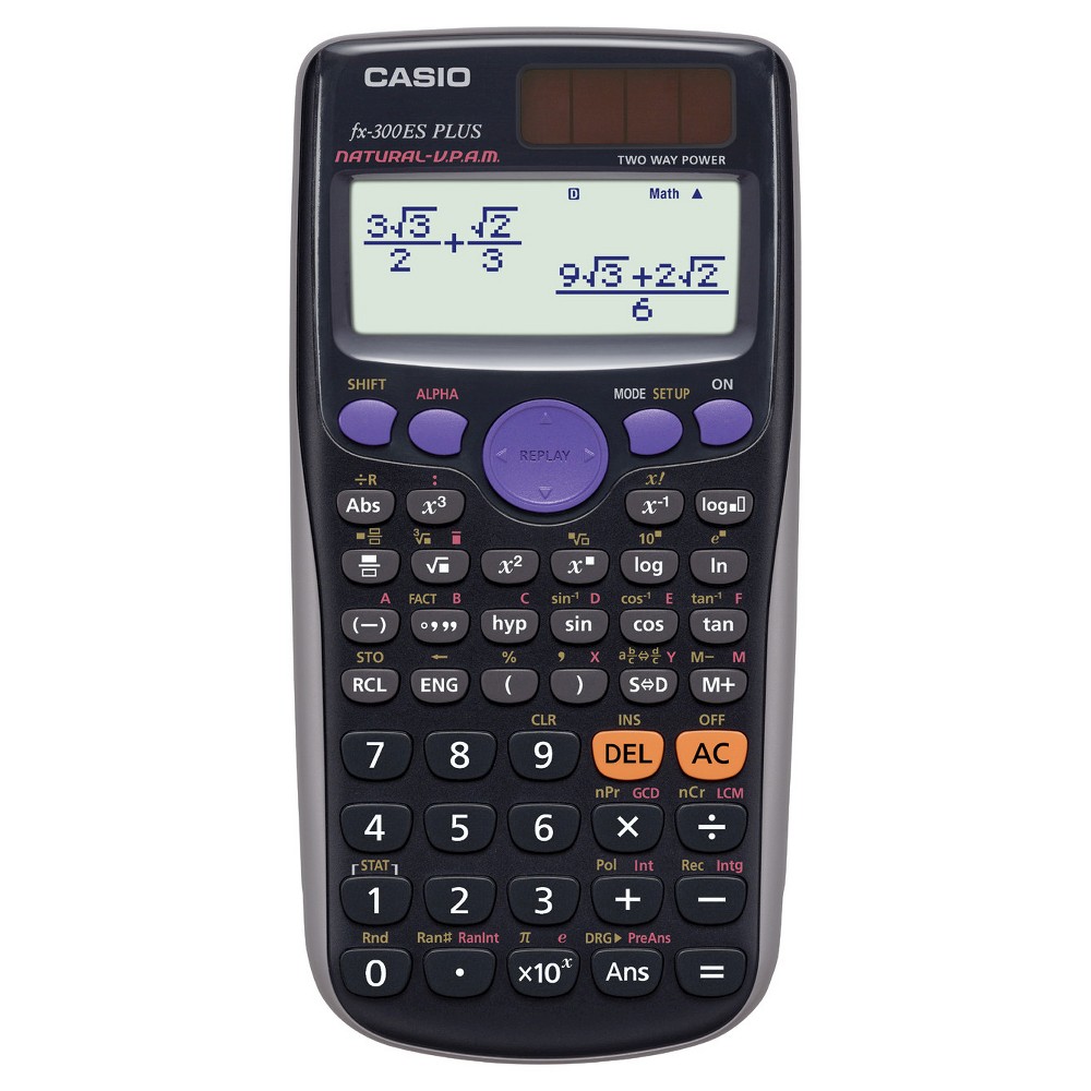 Casio fx300es plus fraction & scientific calculator (black)