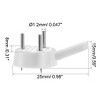 Unique Bargains ABS Non-mark Hook Picture Photo Frame Hangers White 0.98"x0.59"x0.31" 200 Pcs - 3 of 3