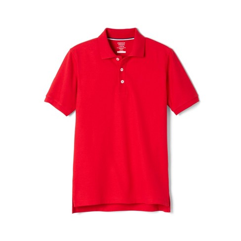French Toast Young Men's Uniform Short Sleeve Pique Polo Shirt - Red :  Target
