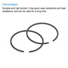 Unique Bargains Durable High Tensile Piston Ring Set 2 Pcs - 4 of 4