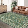 Fulvari Machine Washable Area Rugs Non Slip,Soft Boho Living Room Rugs,Distressed Throw Carpet for Home Office Dinning Room Kids Playroom - 2 of 4