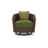 Signature Design by Ashley Horizon Hall All-Weather Outdoor Swivel Lounge with Cushion, Green - 3 of 4