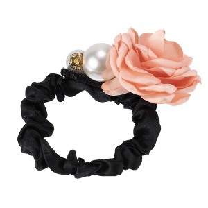 Unique Bargains Women's Classic Pearls Hair Ties 2.36" Diameter 1 Pc - 1 of 4