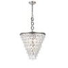 Elegant Lighting Nordic 5 light Antique Silver Pendant Clear Royal Cut Crystal - 2 of 3