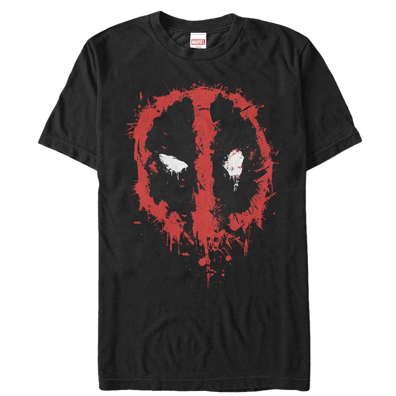 Men's Marvel Deadpool Splatter Icon T-Shirt, 1 of 6