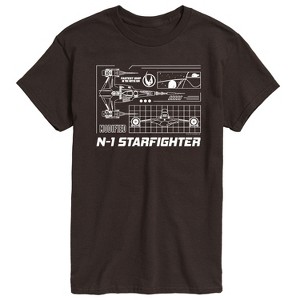 Men's - Star Wars - The Mandalorian N1 Starfighter Short Sleeve Graphic T-Shirt - 1 of 4